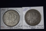 2 - 1921 D, only Morgan from Denver Mint
