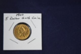 1900 $5 Liberty Head, gold coin