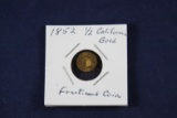 1852 $1/2 Dollar California gold Fractional coin