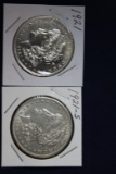 2 Morgan dollars: 1921 S, 1921