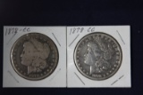 2 Morgan dollars: 1878 CC