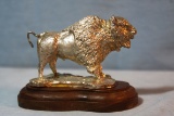 Baker, T. sterling silver sculpture, Buffalo- tail up, 1/11, 3