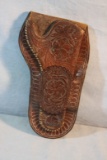 Harpham Bros. fancy tooled holster w/ cartridge belt