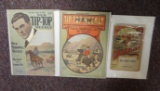 2 Tip Top Weekly comic books, 1912 & 1914; Vintage The Boys Book, The Rebel