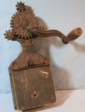1901 rope braiding machine, cast iron and wood