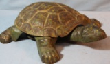 Iron turtle spittoon cover, mechanical and porcelain spittoon