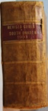 1903 South Dakota Revised Code, leather bound, fair, 1283 pgs., plus index