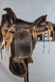 Youth saddle, studded
