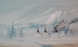 Cuts The Rope, Clarence watercolor, Winter Village, 9