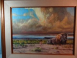 Stewart, Richard, Lone Bull, water color, 18