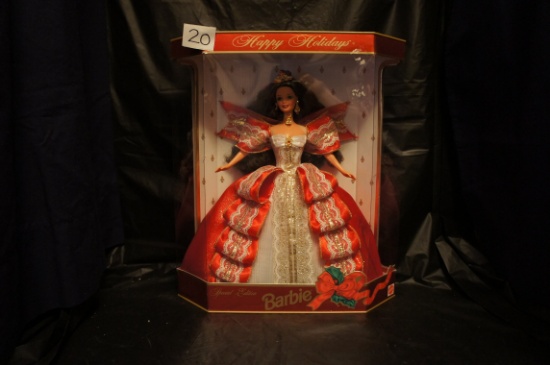 "BARBIE" Happy Holidays   1997 Mattel     un-opened  -  original box