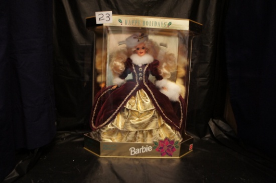 "BARBIE" Happy Holidays   1996 Mattel     un-opened  -  original box