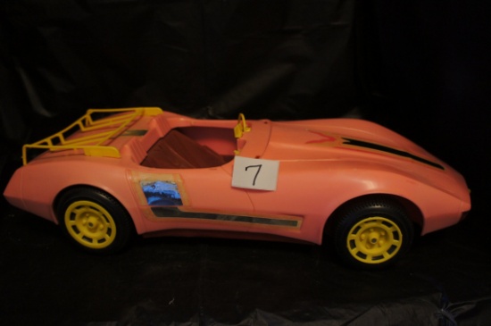 "BARBIE" Car  1979 Mattel      1291-2109 2M  -  20" long   (missing windshield -no box)