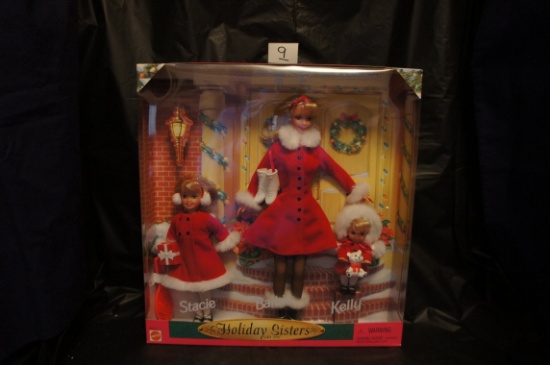 "Barbie" "Stacie" " Kelly"  holiday sisters gift set  1999 Mattel    un-opened  -  original box