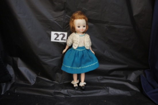 "Hard Plastic Posable Doll"  Blinking Eyes    8-1/4 " tall    McCall Corp.