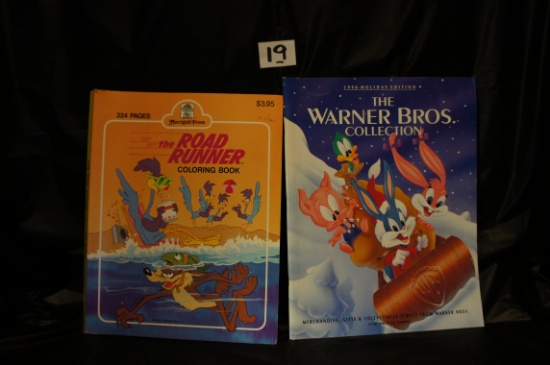 The ROAD RUNNER Coloring Book copyrt 1983, 1982, 1981 excellent cond & 1990 Warner Bros.