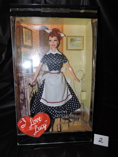 I Love Lucy Barbie, Sales Resistance, 12" Doll, Episode 45, NIB, 2004 Mattel, Box shows some wear