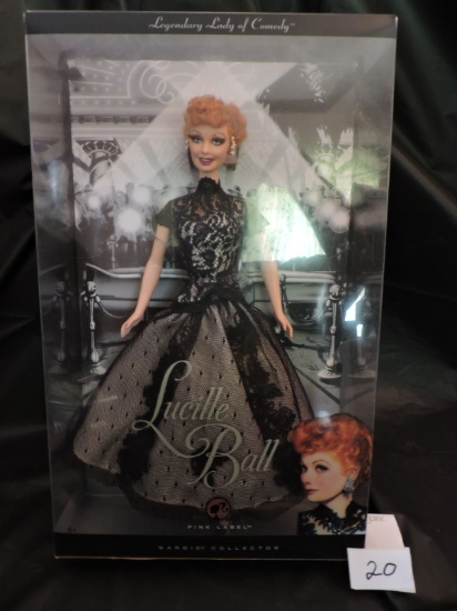 I Love Lucy Barbie, Legendary Lady of Comedy, Pink Label, 2008 Mattel, 12", NIB, Box shows some wear