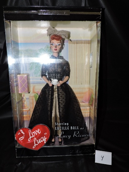 I Love Lucy Barbie, L.A. At Last, 12" Doll, Episode 114, NIB, 2002 Mattel, Box shows some wear