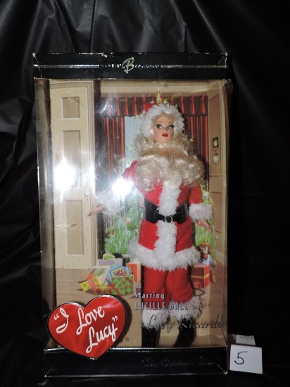 I Love Lucy Barbie, The Christmas Show, 12" Doll, 2006 Mattel, NIB, Box shows some wear
