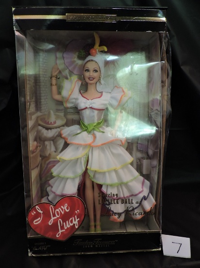 I Love Lucy Barbie, Be A Pal, 12", Episode 3, NIB, 2001 Timeless Treasures, Mattel, Box has wear & c