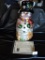 Hand Painted Figurine, Snowman, Thomas Pacconi, Glass, COA, 14