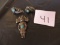 Vintage Earrings & Pin with turquoise, Pin 2