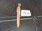 Wooden Hand Carved Book Mark, Canadian Artist, R. Audet, 4 1/2