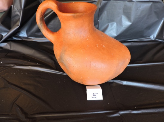 Clay pottery, 8" x 8", No markings