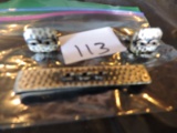 Cuff Links, Tie Clip, Metal