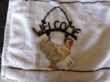 Rooster Welcome Hanging, Metal, 9
