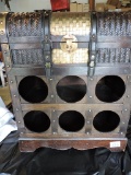 Wine Rack, Wood & Wicker, 19 1/2