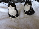 Tom Cat Salt & Pepper Shakers, Ceramic, Made In Japan, Each 3 1/2