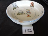 TST Made In USA, Vintage Child's Dish, Ceramic, Has Chip, 7