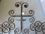 Wall Hanging Set, 3 Pieces, Wrought Iron, Candle Holder 18
