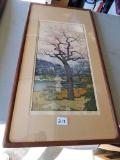 Oriental Art, Framed, Matted, Signed, 31