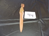Wooden Hand Carved Book Mark, Canadian Artist, R. Audet, 4 1/2