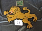 2 Vintage Patches, Lion 8
