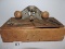 Vintage Stanley No. 71 Router Plane, Wood handles, 3 Cutters