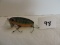 Jitterbug Fishing Lure, Fred Arbogast, Akron, OH, Plastic, 2 1/2