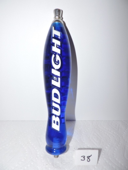 Budlight Blue Acrylic Tapper Handle, 2 sided, 12"