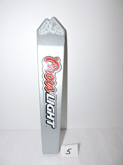 Coors Light Tapper Handle, 4 sided, 12"