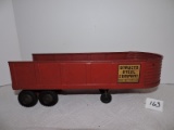 Vintage Structo Steel Company Toy Trailer, Metal, 16