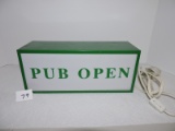 Pub Open/Closed Sign, Metal & Plastic, 12