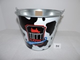 Tippy Cow Rum Cream Pail, New, Metal, 8 1/2