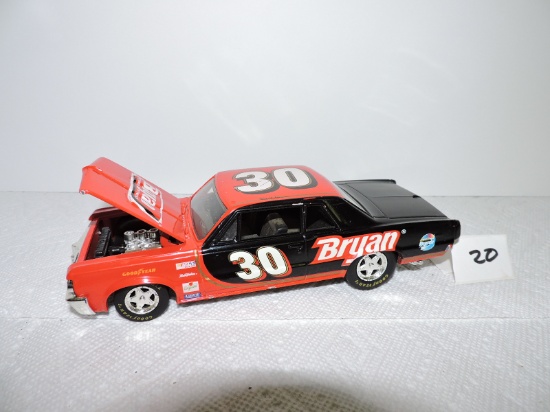 Racing Champions, Bryan, #30, 1964 Pontiac GTO, Issue #106, Diecast & Plastic, 8" x 3"