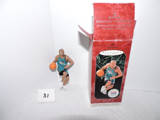 Grant Hill, Hoop Stars, NBA, Detroit Pistons, 1998, Hallmark Keepsake Ornament