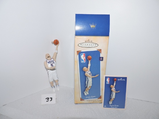 Jason Kidd, Hoop Stars, NBA, New Jersey Nets, 2004. Hallmark Keepsake Ornament