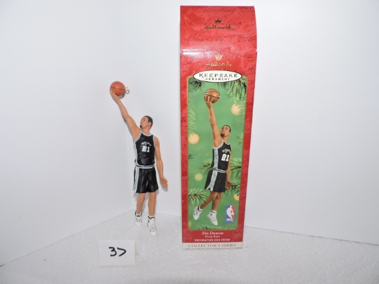 Tim Duncan, Hoop Stars, NBA, 2001, San Antonio Spurs, Hallmark Keepsake Ornament