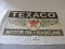 Texaco Motor Oil & Gasoline Tin Sign, 16